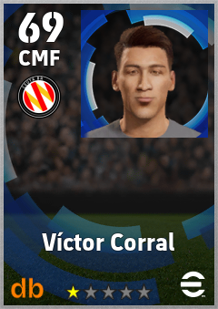Víctor Corral — CMF, OVR 69, MAX 69