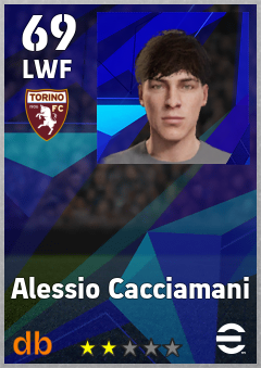 Alessio Cacciamani — LWF, OVR 69, MAX 69