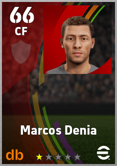 Marcos Denia — CF, OVR 66, MAX 66