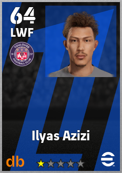 Ilyas Azizi — LWF, OVR 64, MAX 64