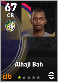 Alhaji Bah — CB, OVR 67, MAX 67