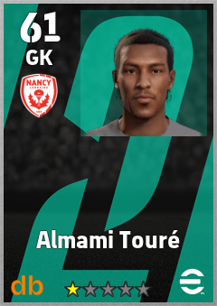 Almami Touré — GK, OVR 61, MAX 61