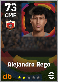 Alejandro Rego — CMF, OVR 73, MAX 73