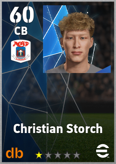 Christian Storch — CB, OVR 60, MAX 60