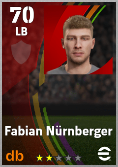 Fabian Nürnberger — LB, OVR 70, MAX 70