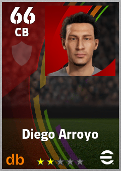 Diego Arroyo — CB, OVR 66, MAX 66
