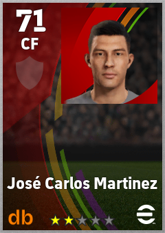 José Carlos Martinez — CF, OVR 71, MAX 71
