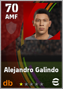 Alejandro Galindo — AMF, OVR 70, MAX 70