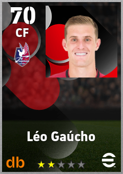 Léo Gaúcho — CF, OVR 70, MAX 70
