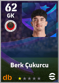 Berk Çukurcu — GK, OVR 62, MAX 62