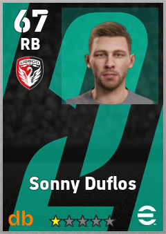 Sonny Duflos — RB, OVR 67, MAX 67