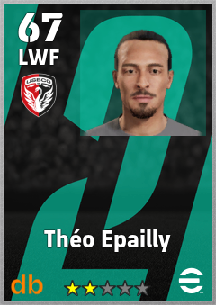 Théo Epailly — LWF, OVR 67, MAX 67