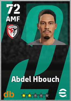 Abdel Hbouch — AMF, OVR 72, MAX 72