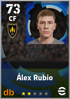 Álex Rubio — CF, OVR 73, MAX 73