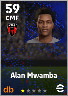 Alan Mwamba — CMF, OVR 59, MAX 59