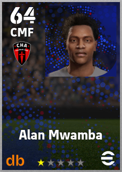 Alan Mwamba — CMF, OVR 64, MAX 64