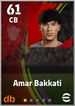 Amar Bakkati eFootball player card
