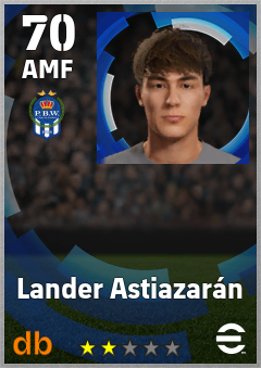 Lander Astiazarán — AMF, OVR 70, MAX 70