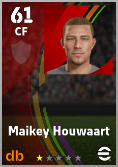 Maikey Houwaart eFootball player card