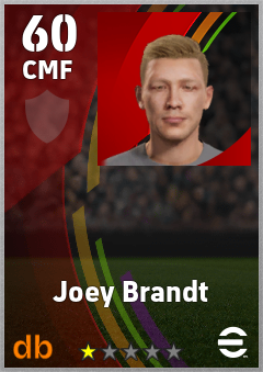 Joey Brandt eFootball player card