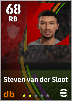 Steven van der Sloot eFootball player card