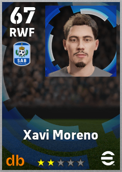 Xavi Moreno — RWF, OVR 67, MAX 67