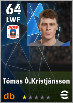 Tómas Ó.Kristjánsson — LWF, OVR 64, MAX 64