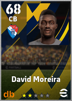David Moreira — CB, OVR 68, MAX 68