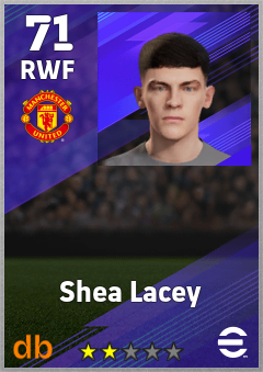 Shea Lacey — RWF, OVR 71, MAX 71