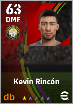Kevin Rincón — DMF, OVR 63, MAX 63
