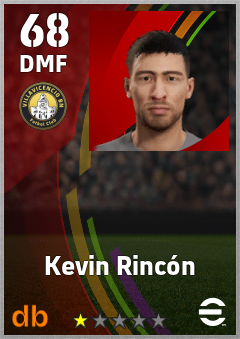 Kevin Rincón — DMF, OVR 68, MAX 68