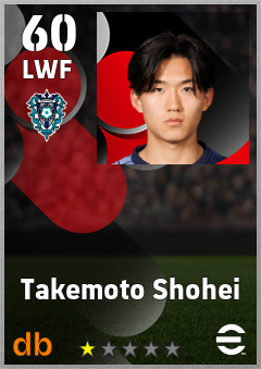 Takemoto Shohei — LWF, OVR 60, MAX 60