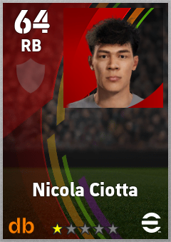 Nicola Ciotta eFootball player card