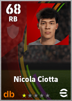 Nicola Ciotta eFootball player card