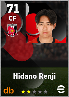 Hidano Renji — CF, OVR 71, MAX 71
