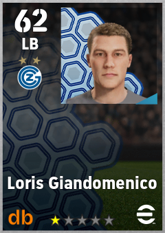 Loris Giandomenico — LB, OVR 62, MAX 62