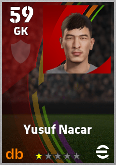 Yusuf Nacar — GK, OVR 59, MAX 59