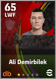 Ali Demirbilek — LWF, OVR 65, MAX 65