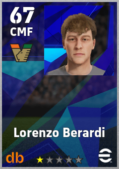 Lorenzo Berardi — CMF, OVR 67, MAX 67