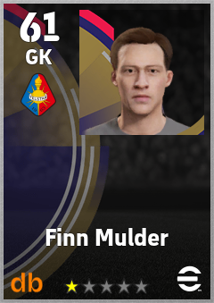 Finn Mulder — GK, OVR 61, MAX 61