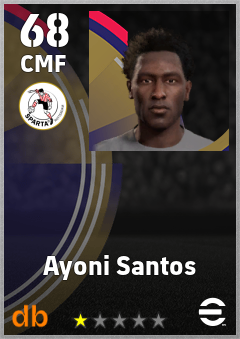 Ayoni Santos — CMF, OVR 68, MAX 68