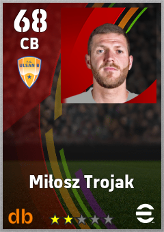 Miłosz Trojak — CB, OVR 68, MAX 68