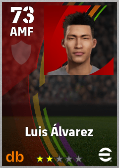 Luis Álvarez — AMF, OVR 73, MAX 73