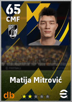 Matija Mitrović — CMF, OVR 65, MAX 65