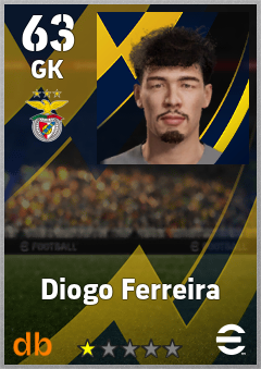 Diogo Ferreira — GK, OVR 63, MAX 63