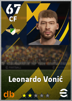 Leonardo Vonić — CF, OVR 67, MAX 67