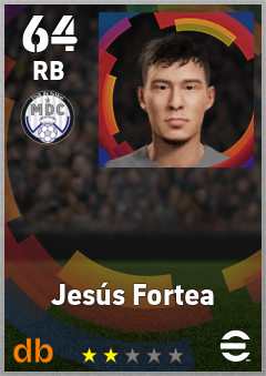 Jesús Fortea — RB, OVR 64, MAX 64