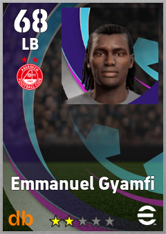 Emmanuel Gyamfi — LB, OVR 68, MAX 68