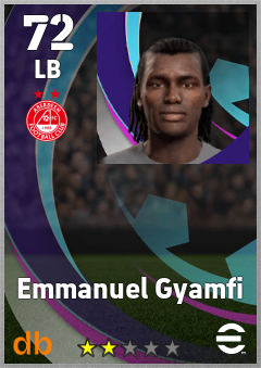 Emmanuel Gyamfi — LB, OVR 72, MAX 72