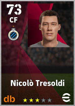 Nicolò Tresoldi — CF, OVR 73, MAX 73